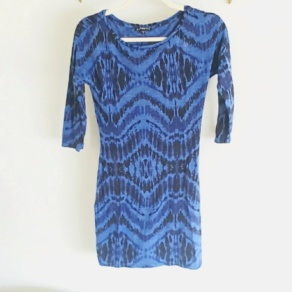 Express Boho Print Mini Bodycon Dress